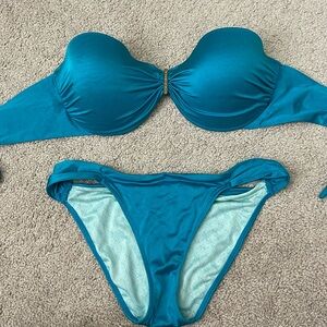 Used Victoria secret bikini small bottoms.34DD TOP